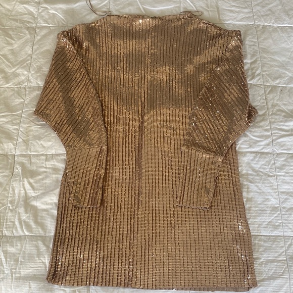 ZARA gold sequin dress - Picture 5 of 10